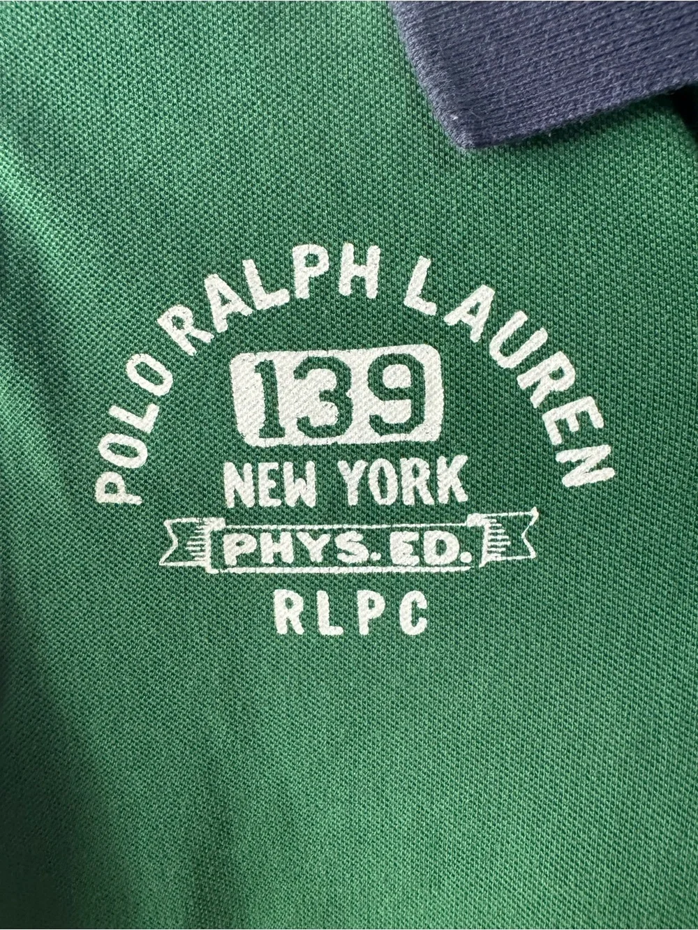 Ralph Lauren Colorblock Polo Shirt in Green, Blue, Yellow, Navy